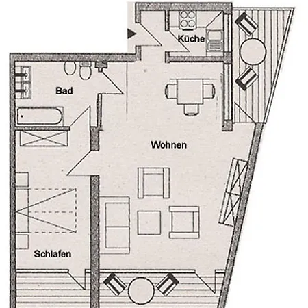 Apartment 3-22, Haus Sylter Welle Mit 3 Balkonen, Seeblick, Wlan Westerland